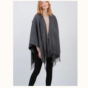 Portolano Lambswool Grey Shawl